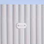 Bevestigingsset tuinscherm PVC wit